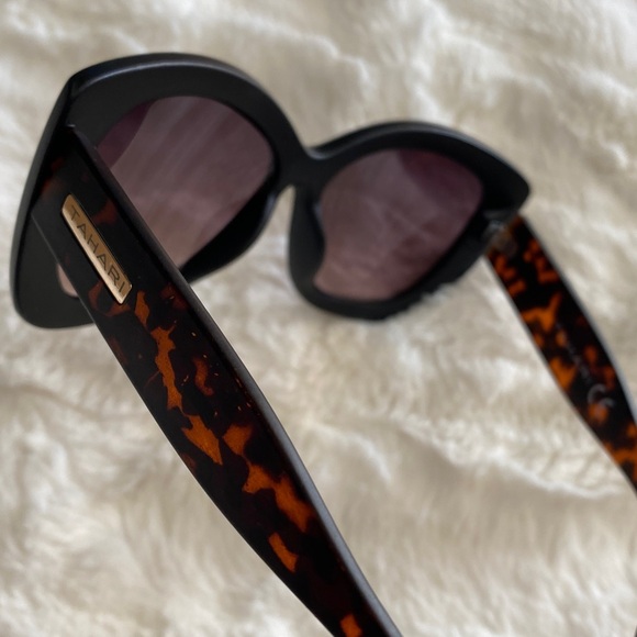 Tahari Matte Black & Tortoise Sunglasses - Picture 5 of 6